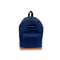 17-Inch Suede Bottom Backpack for School Work Travel - Unisex, Navy, Red, Black