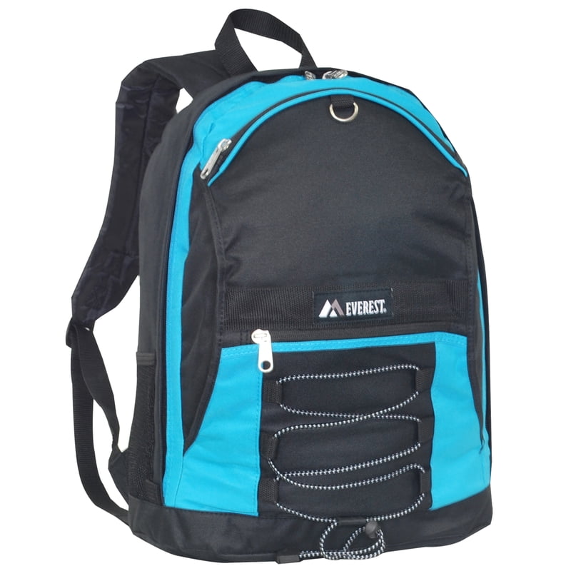 Unisex 17-Inch Two-Tone Backpack with Mesh Pockets for School Travel & Sports