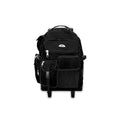 Everest Deluxe Wheeled Backpack 13.5x18.5x7in Large Travel Bag Black