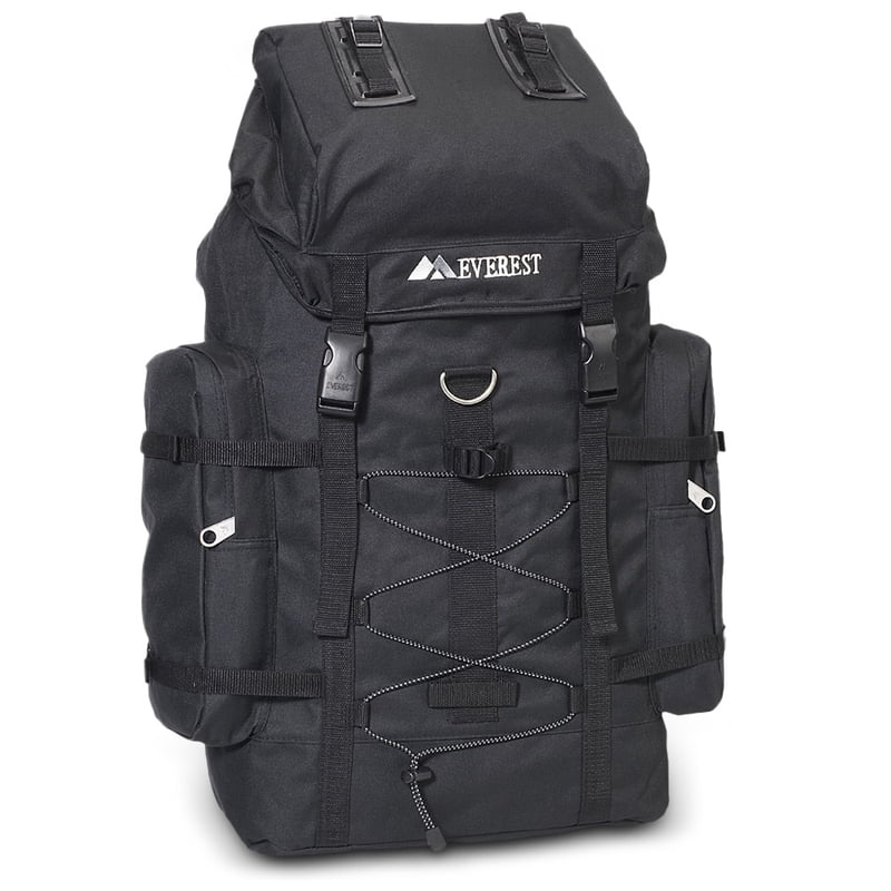 Multi-Compartment Hiking Backpack with Snap Buckle and Adjustable Straps