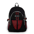 Unisex Sports Backpack with Dual Mesh Pockets 19-Inch Burgundy Gray Black