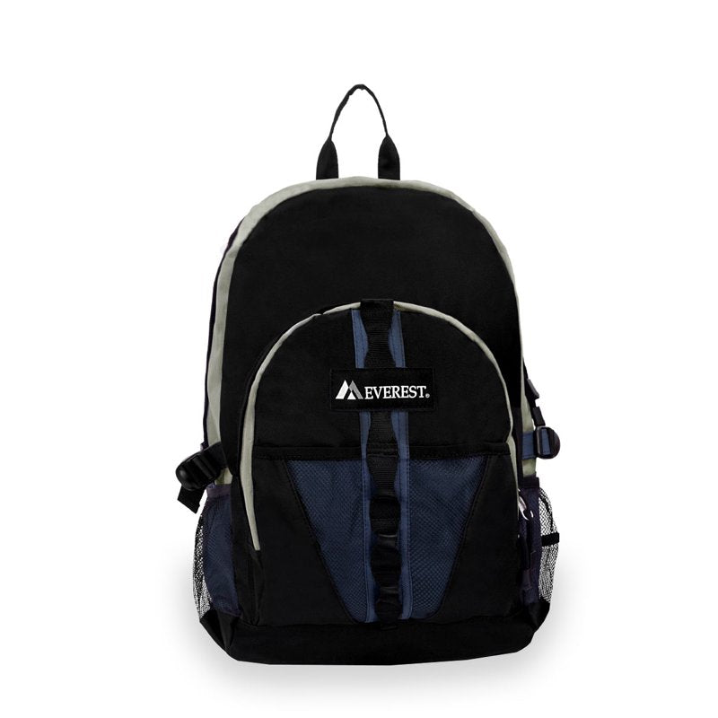 Unisex Sporty Backpack with Large Main Compartment and Mesh Pockets – 19 Inch