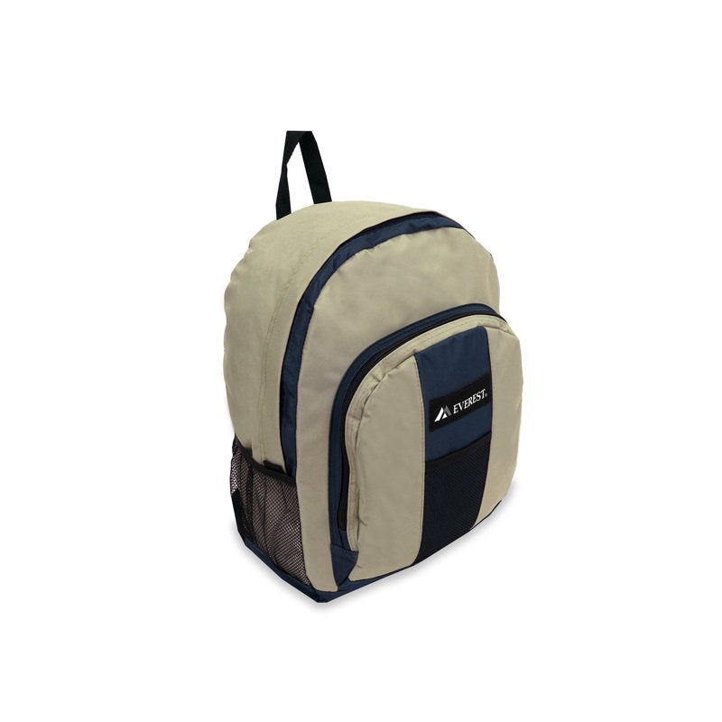 Unisex School Backpack with Front & Side Pockets, 17x5x11 Inches