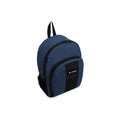 Unisex Travel Backpack with Front and Side Pockets - Navy Blue