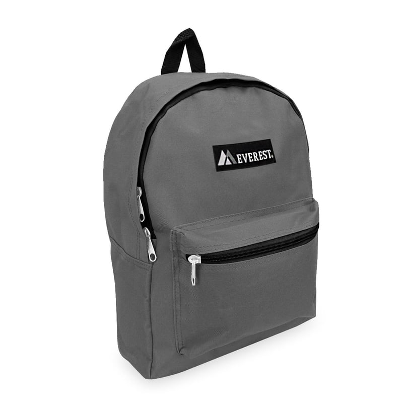 Unisex 15-Inch Basic Backpack - Multiple Colors, Durable & Stylish