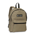 Unisex Basic Backpack with Multiple Color Options - 15x5x11 Inch
