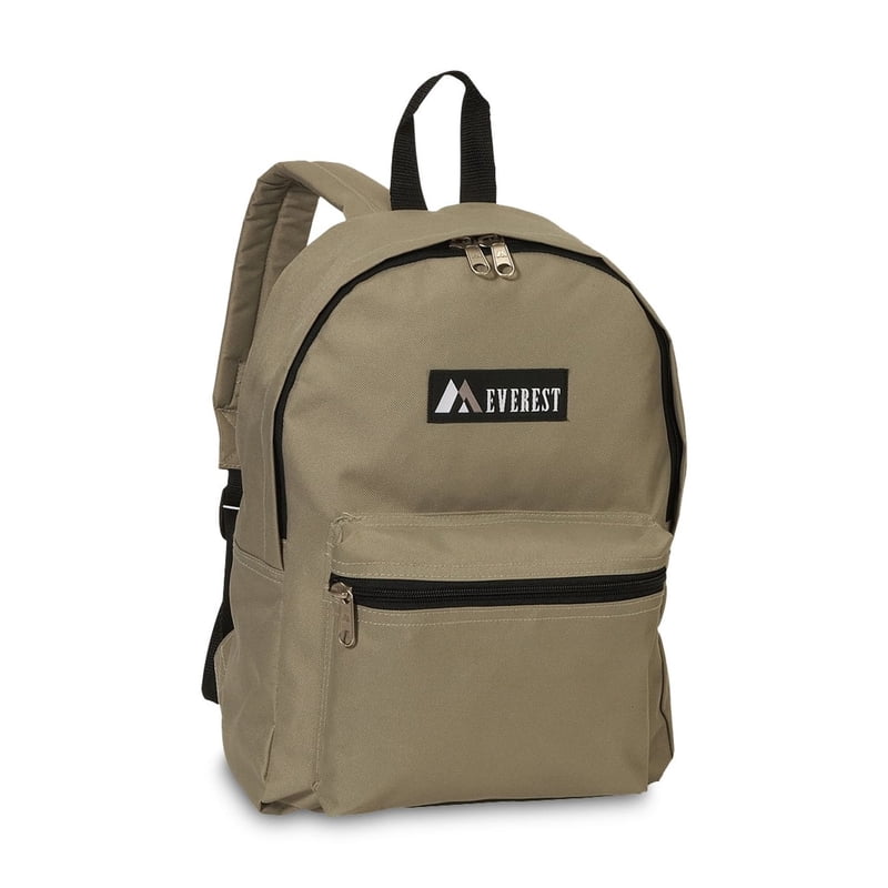 Unisex Basic Backpack with Multiple Color Options - 15x5x11 Inch