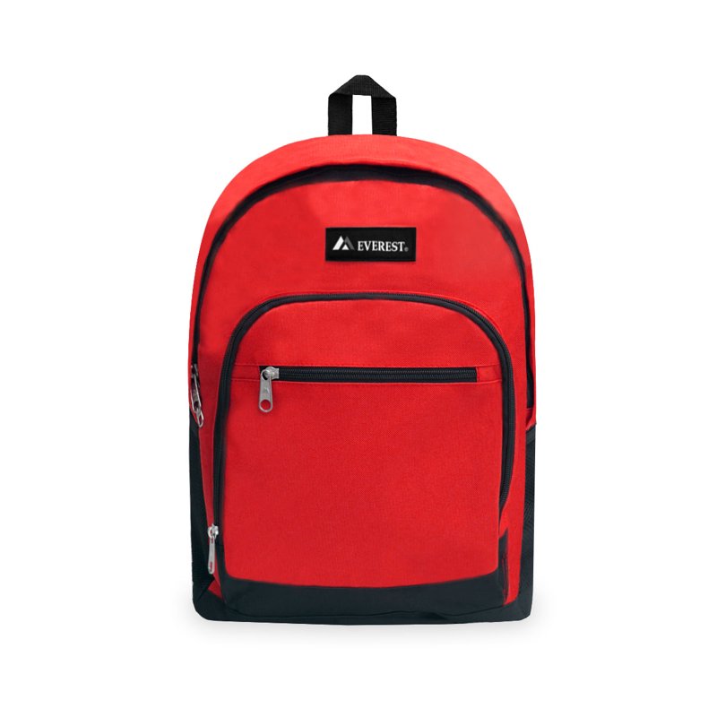 Unisex Casual Backpack with Side Mesh Pockets - Multiple Colors