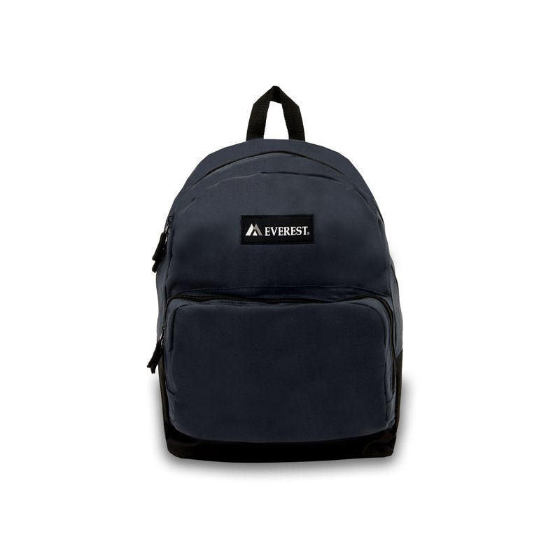 Unisex Classic Backpack with Front Organizer - Navy Blue