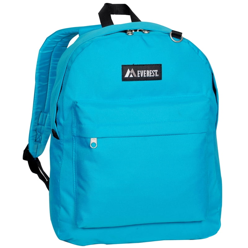 Unisex Classic School Backpack 16-Inch Turquoise for Students & Kids