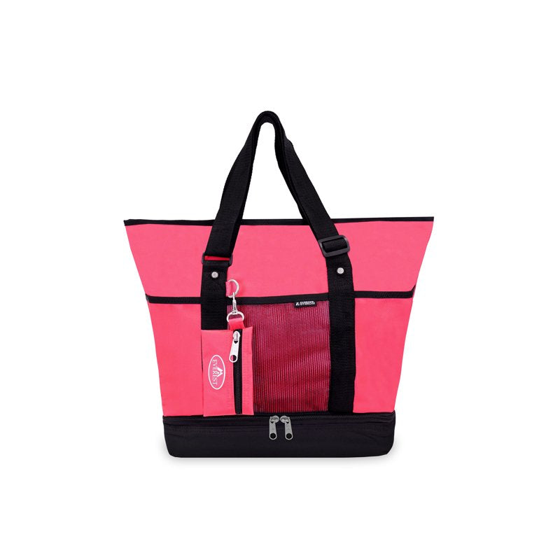 Unisex Deluxe Shopping Tote Bag - Large Insulated Pink Blue Purple Burgundy