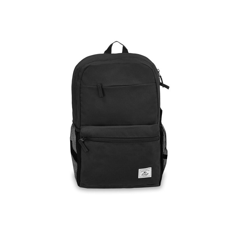 Unisex Modern Laptop Backpack with Tech Organization - Black