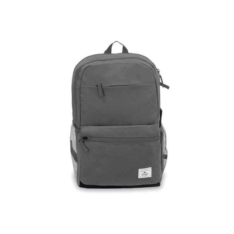 Unisex Modern Laptop Backpack with Tech Organizer - Dark Gray