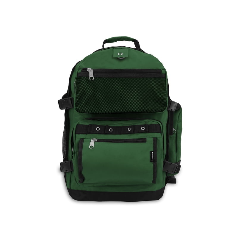 Oversize Deluxe Unisex Backpack with Multiple Compartments - Dark Green, Black, Navy Blue, Olive