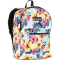 Unisex Tropical Polyester Backpack with Pockets - Multiple Colors