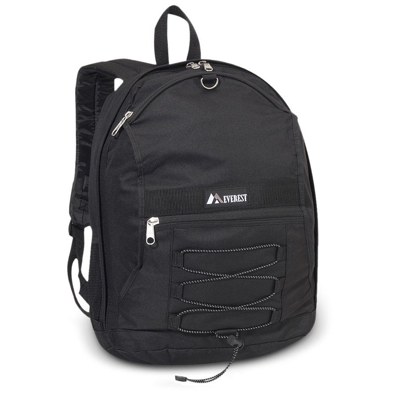 Unisex Two-Tone Backpack with Mesh Pockets - Versatile & Stylish