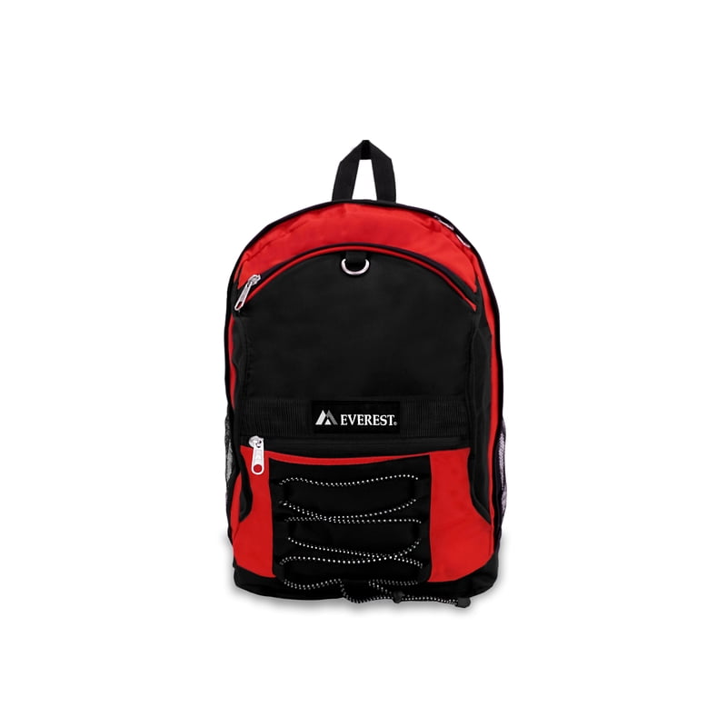 Unisex Two-Tone Travel Backpack with Mesh Pockets - Everest