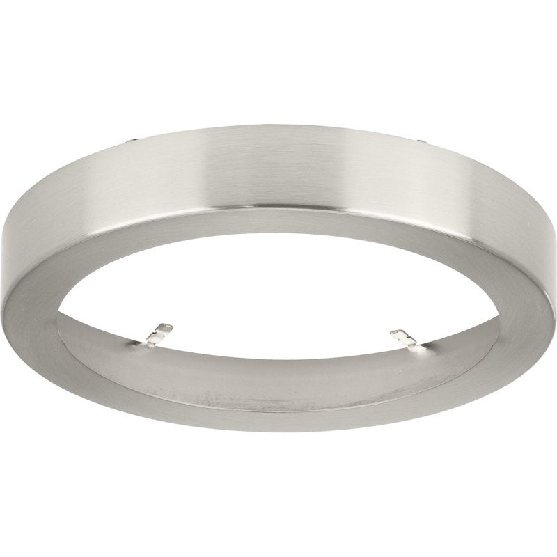 Edgelit Round Trim Ring in Brushed Nickel for Lighting Fixtures