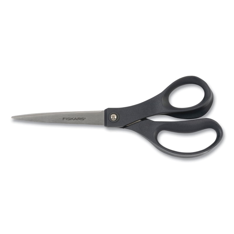 Everyday Scissors, 8" Long, 3.25" Cut Length, Black Straight Handle |
