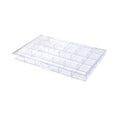 21 Compartment Plastic Bead Storage Box Clear Organizer for Jewelry Buttons Crafts