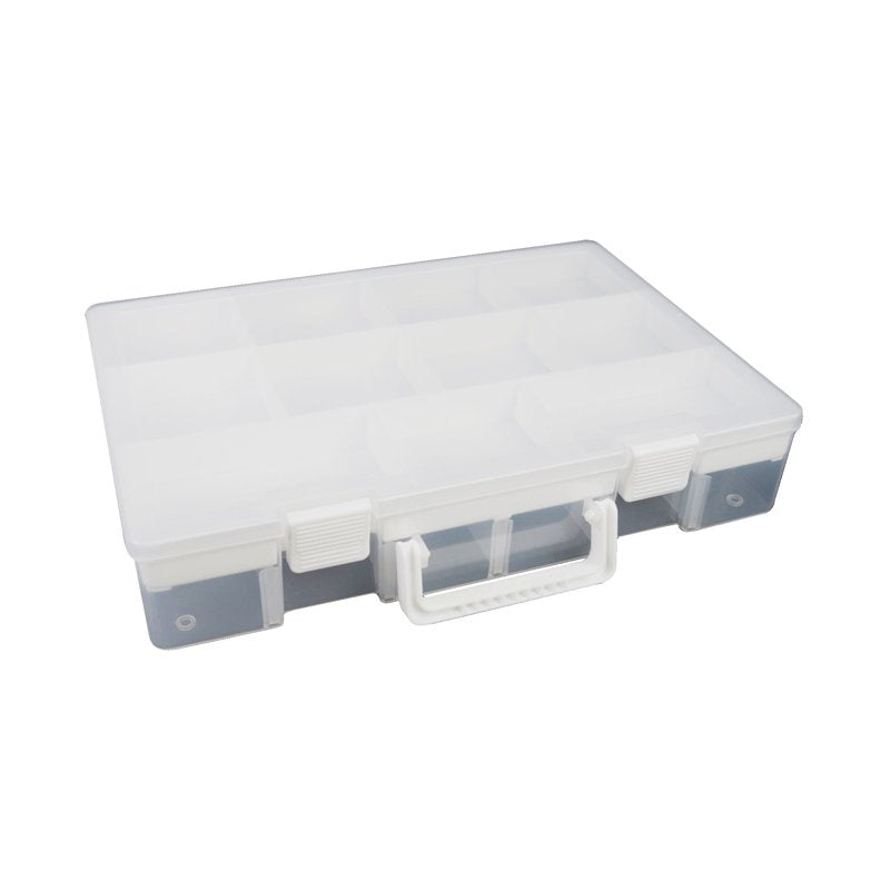 Plastic Craft Storage Box with 30 Compartments and Tray – Multi-Purpose Organizer for Beads, Sewing, Toys, Tools