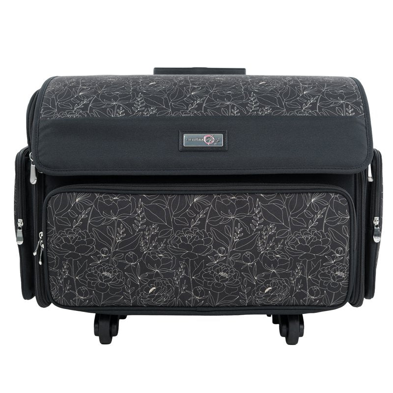 Large Rolling Craft Organizer Tote Bag - Sewing, Scrapbooking, and Jewelry Storage