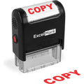 Office Rubber Stamp with Red Ink - Self-Inking Document Marking Tool