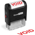 Self-Inking VOID Rubber Stamp with Double-Sided Red Ink Pad - Office Use