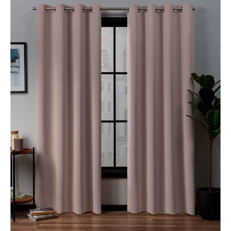 Blackout Curtain Panel Pair - Total Light Blocking, Insulating & Elegant Grommet Top