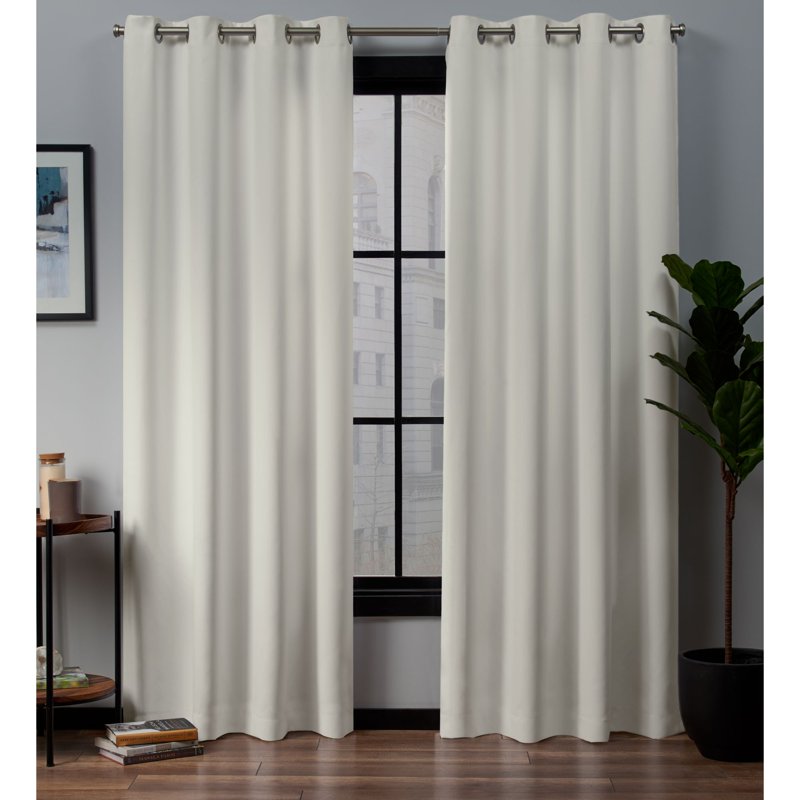 Blackout Grommet Top Curtain Panel Pair - Total Light Blockout, Insulating 52x96