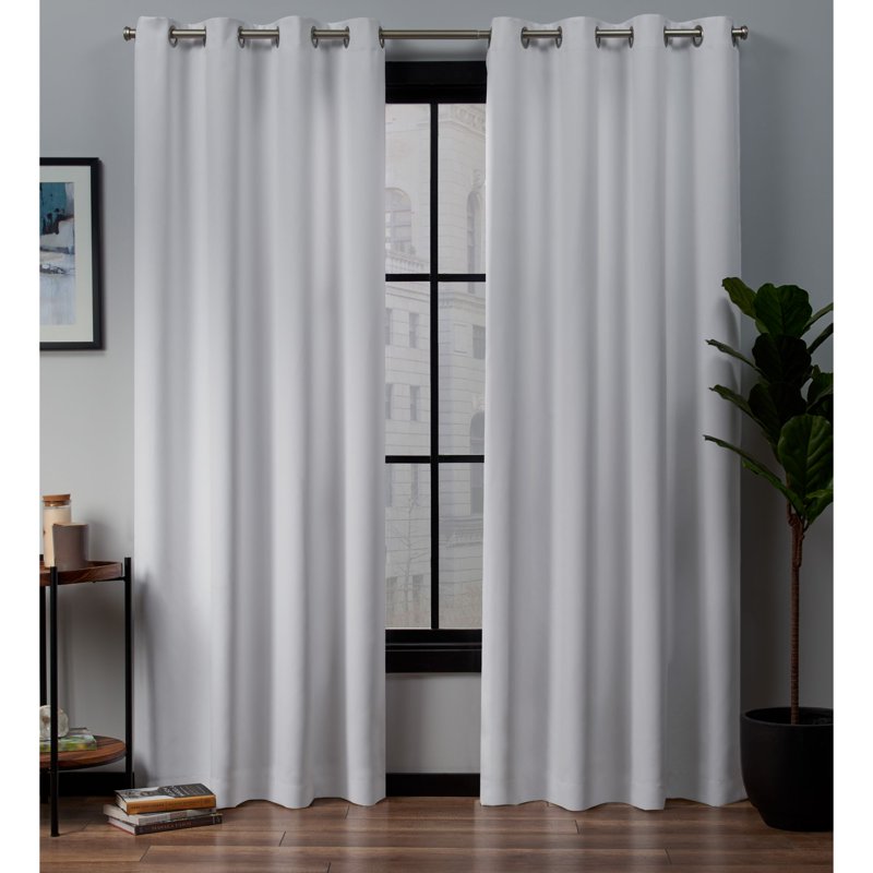 Blackout Grommet Top Curtain Panel Pair - Elegant Room Darkening Drapes