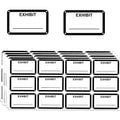 White Legal Exhibit Labels 1.65 x 1 Inch 300 Pack - Office & Document Labels