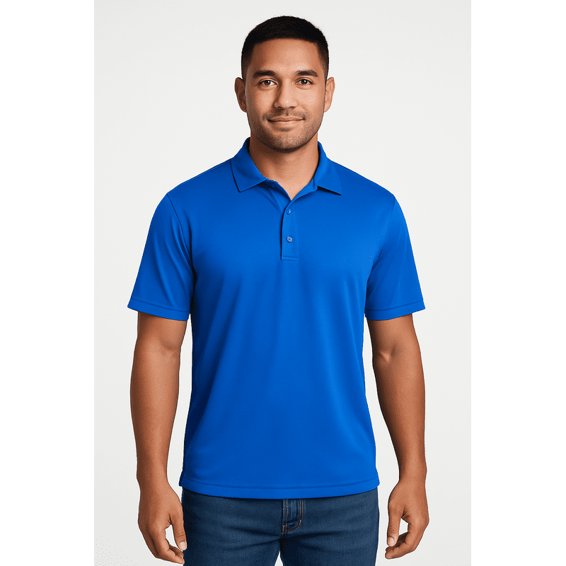 Men's Athletic Polo Shirt with Oxymesh™ Fabric & Sweat-Wicking Technology