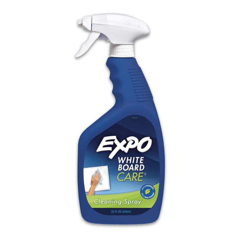 Dry Erase Whiteboard Cleaning Spray - 22 oz. Removes Ghosting & Grease