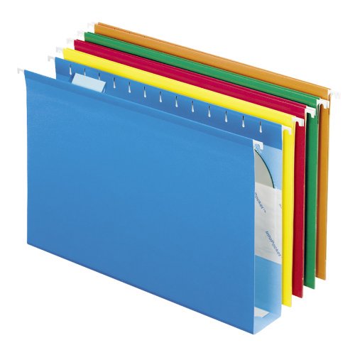Reinforced Hanging File Folders with Box Bottom Legal Size 25 Pack