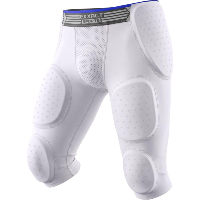 Youth Football Girdle with 7-Pad Protection, Cup Pocket & Compression Fit