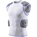 Youth Padded Football Shirt with Shoulder & Spine Protection - Compression Jersey
