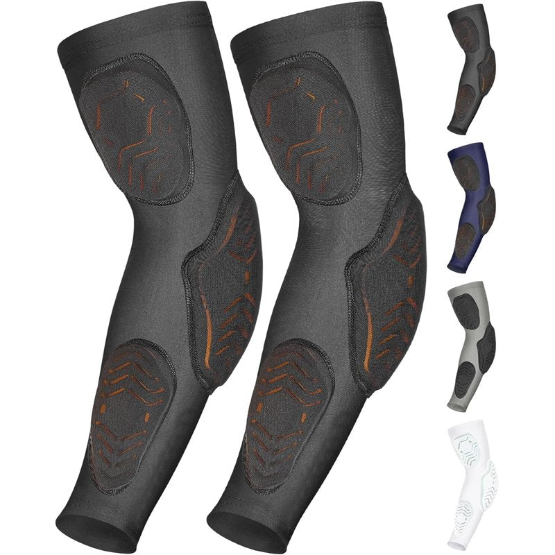 Padded Arm Sleeves for Football, Volleyball & Sports Protection - Youth & Adults