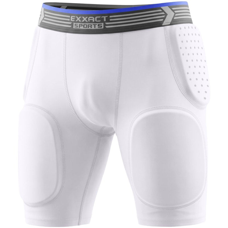 Youth Football Girdle with Pads and Cup Pocket - Padded Compression Shorts