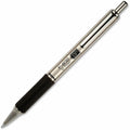Retractable Ballpoint Pen Stainless Steel Barrel with Rubber Grip - Fine Point Black Ink - Pack Variants