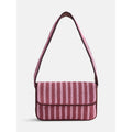 Beaded Striped Shoulder Bag for Women - Pink, Blue, Multi, Maroon