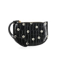 Women's Croco Textured Wristlet Wallet with Zipper & Strap