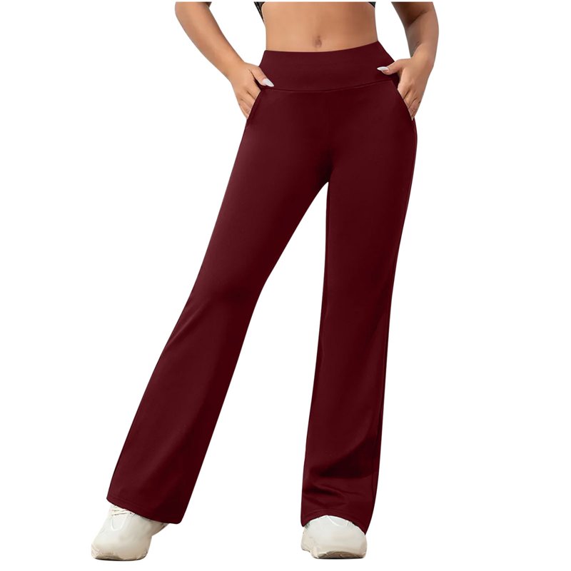 Women's Yoga Pants High Waist Stretch Tights with Pockets - Quick Dry Activewear