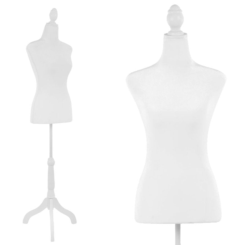 Adjustable Female Dress Form Mannequin with Wooden Tripod Stand – Sewing & Display