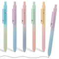 FIOVER Aesthetic Gel Pens 5pcs 0.7mm Black Ink – Gradient Black Variation