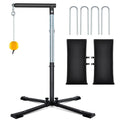 Adjustable Baseball Batting Tee with Auto-Reset Tethered Ball for Softball and Baseball Practice