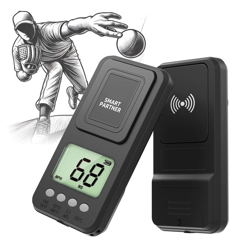 Baseball Radar Gun Handheld Speed Tracker with LCD Display for Training
