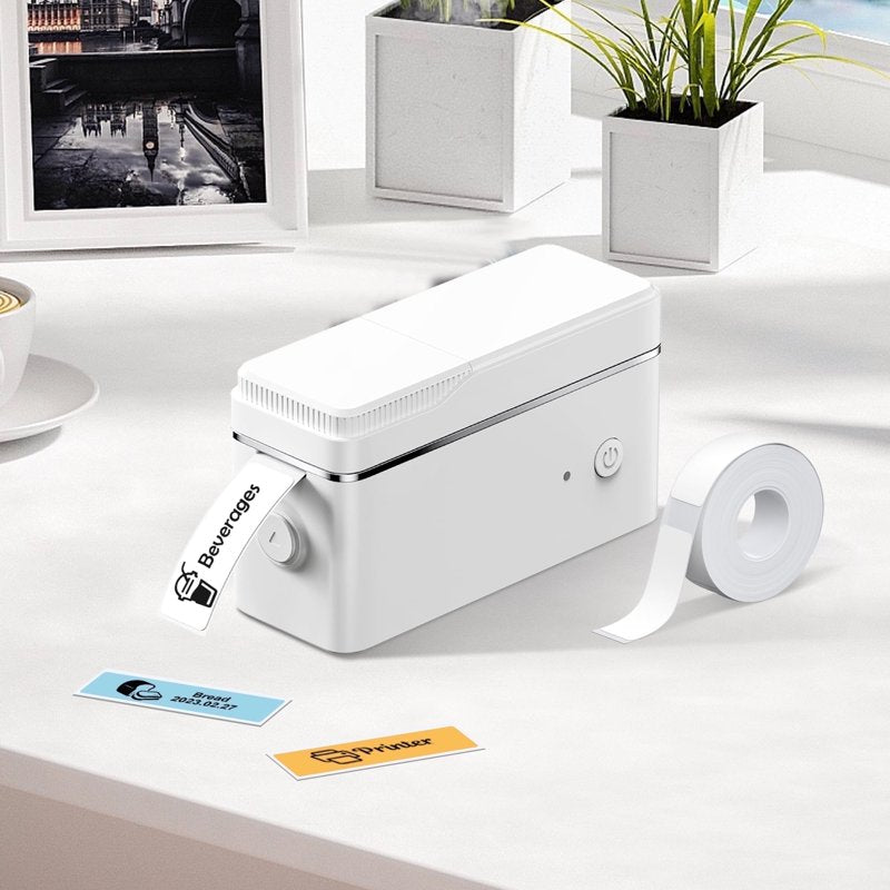 Portable Bluetooth Label Maker with Tape for Organizing & Storage