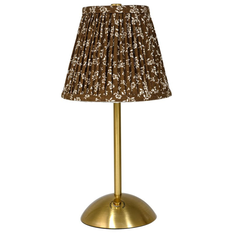 Rechargeable Table Lamp with Floral Pattern - Cordless, Touch Control, 3 Light Temperatures