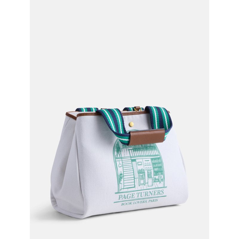 Women's Mini Tote Handbag with Graphic Front and Adjustable Crossbody Strap